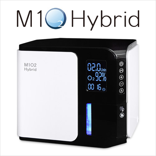 酸素発生器/酸素濃縮器 M1O2-Hybrid エムワンオーツーハイブリッド 酸素吸入 静音性に優れた高濃度酸素を自宅で・ペット可