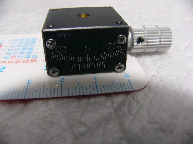 ★動作保証 スルガ精機 B54-25UN 小型25mmX25mm ゴニオ (傾斜) ステージ