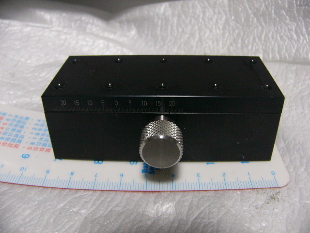 ★美品★ X軸ステージ 40x90mm 止めレバー付き (LS-912)