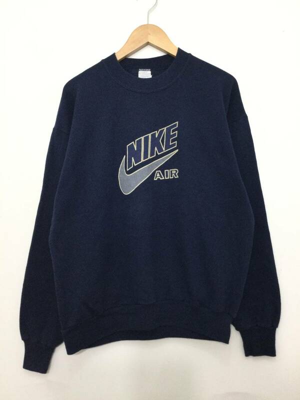 NIKE ナイキ USA製 ロゴ プリント スウェット スウェットシャツ トレーナー VINTAGE メンズL〜XL 大きめ【良品】24