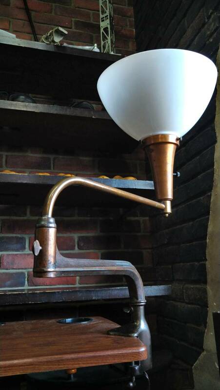 アメリカ ビンテージ インダストリアル スイングアーム ランプ 1930年 Vintage Industrial Brass Swing Arm Lamp Made in USA