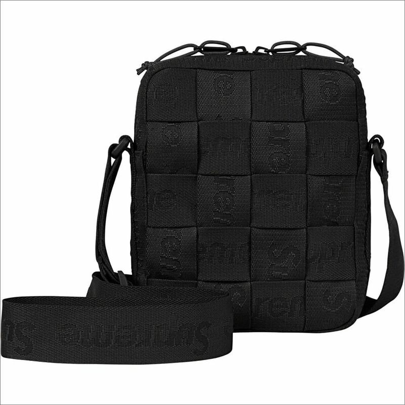 送料無料 黒 Supreme Woven Shoulder Bag Black 23SS シュプリーム ウーブン 編み込み ショルダーバッグ box logo ボックスロゴ 新品未使用