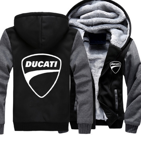 Ducati ドゥカティ パーカー ジッパー付き 厚手 暖かい 色サイズ選択可能