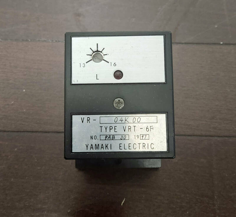 YAMAKI TYPE VRT-6F　タイマー付電圧検出器　ジャンク　 /240112