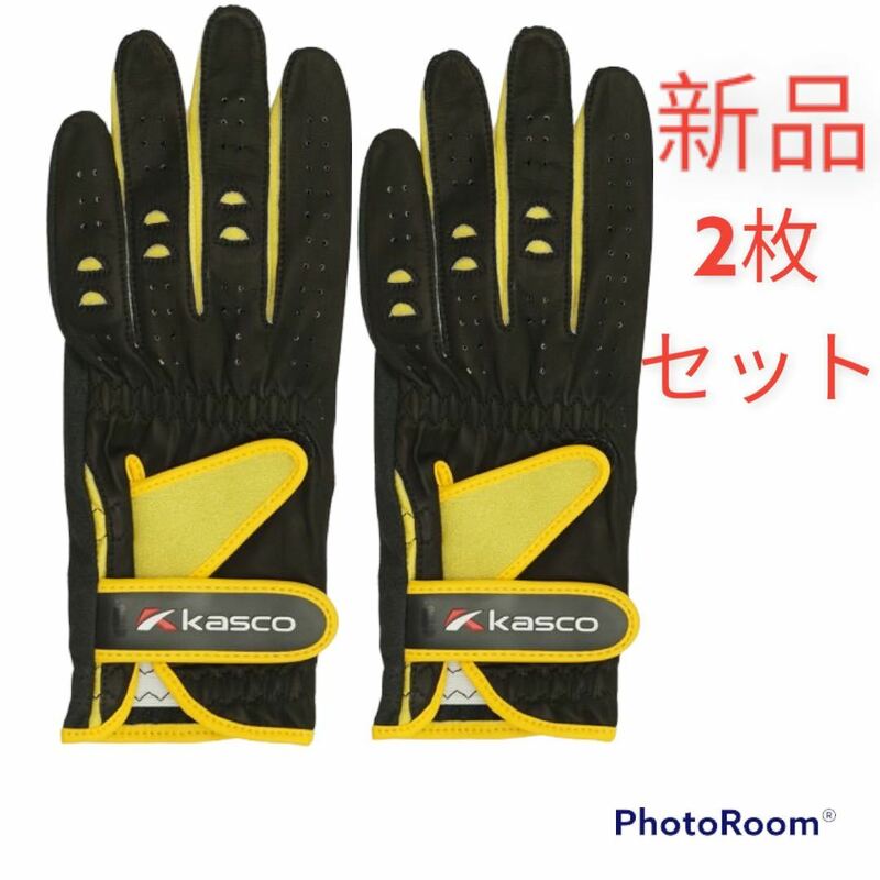 【新品】 ゴルフ 2枚組 キャスコ バツフィット グローブ 手袋 天然皮革 人工スエード FOOTJOY Titliest