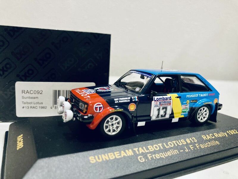 【送料無料】1/43 IXO サンビーム タルボ ロータス #13 G.フレクラン RAC Rally 1982