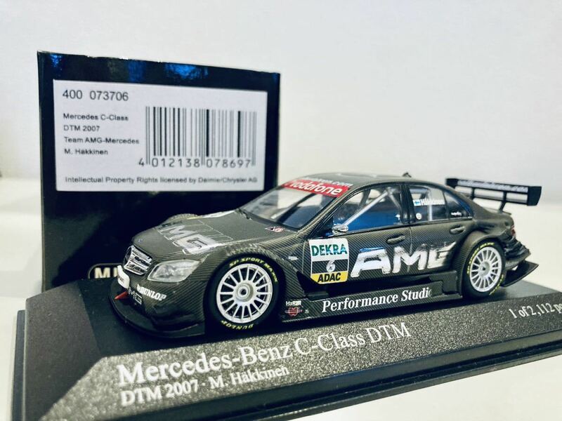 1/43 Minichams メルセデスベンツ Cクラス DTM Team AMG Mercedes #6 M.ハッキネン DTM 2007