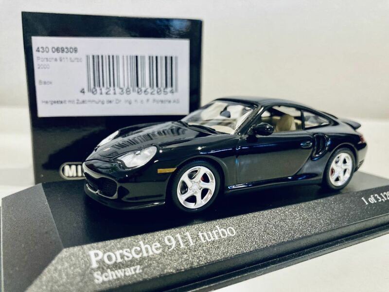 1/43 Minichamps Porsche ポルシェ 911 ターボ 2000 (996) Black