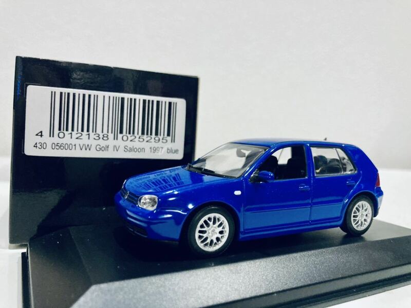 【送料無料】1/43 Minichamps VW フォルクスワーゲン ゴルフ Ⅳ GTI 1997 Blue