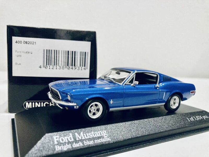 【送料無料】1/43 Minichamps Ford Mustang フォード マスタング 1958 Blue