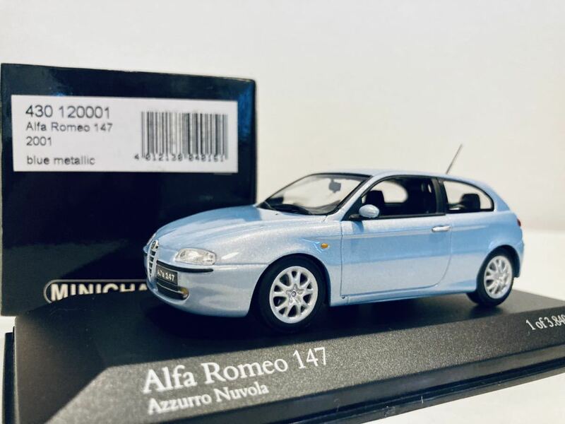 1/43 Minichamps Alpha Romeo アルファロメオ 147 2001 Blue