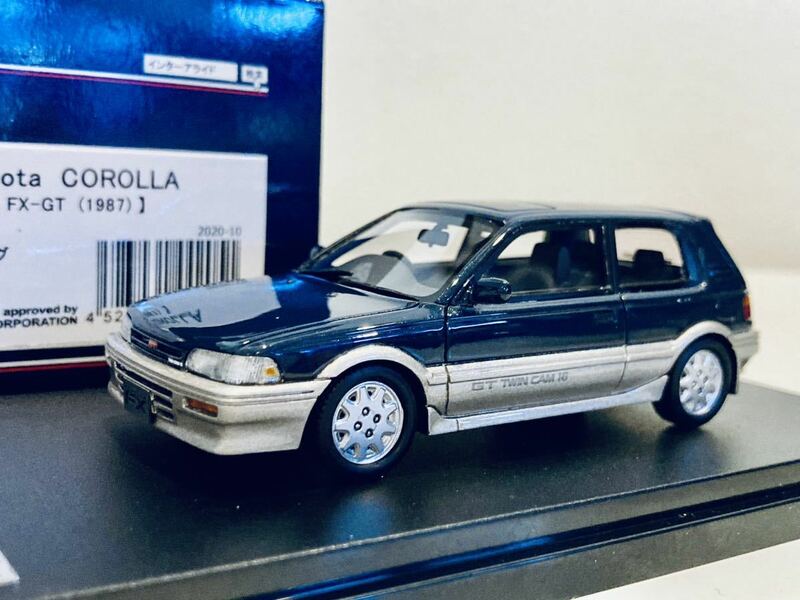 【送料無料】1/43 ハイストーリー トヨタ カローラ FX GT 1987 フラッシュトーニング