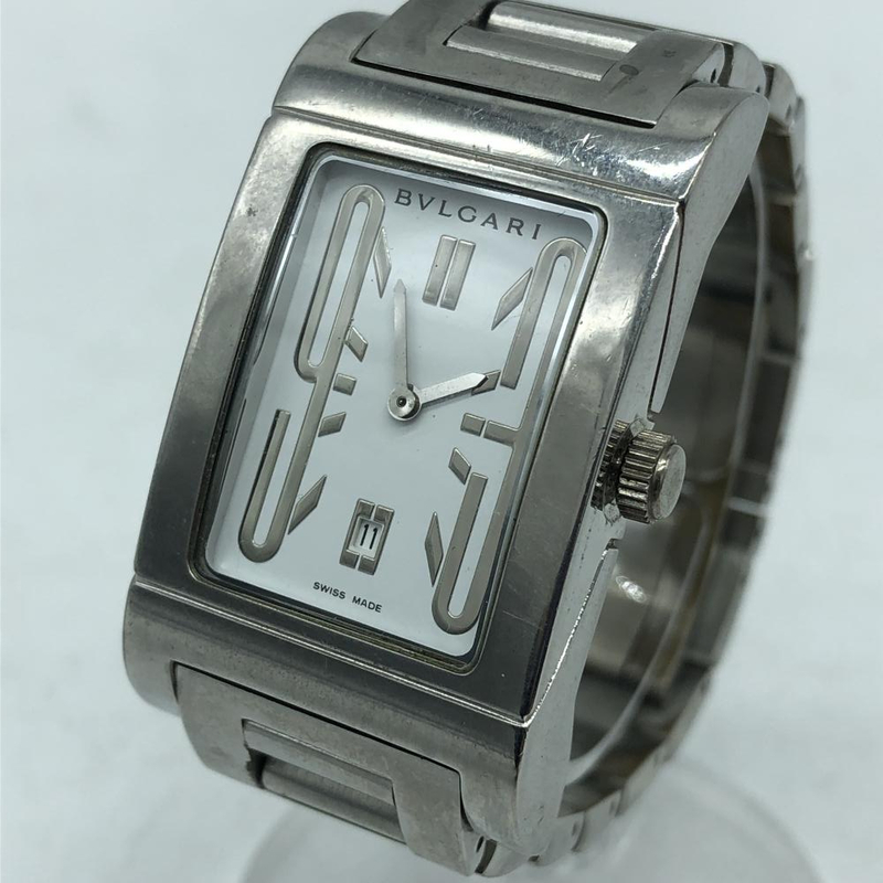 【中古】BVLGARI レッタンロゴ RT45S クオーツ 腕時計 ブルガリ[240019386712]