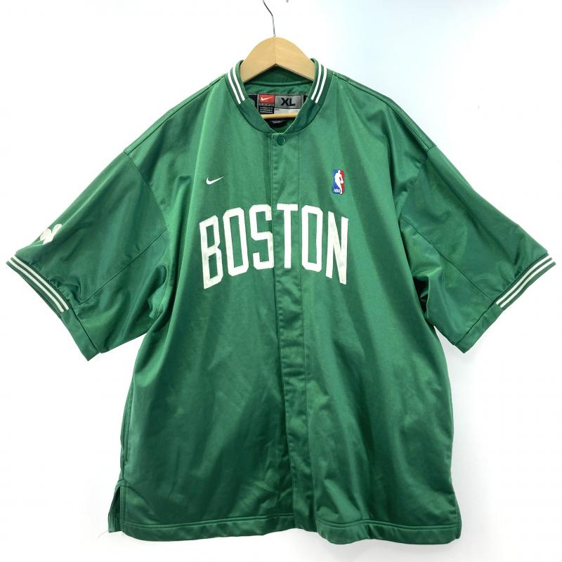 【中古】NIKE ウォームアップシャツ　XL　NBA　ボストン・セルティックス　グリーン　クローバー[240019435775]
