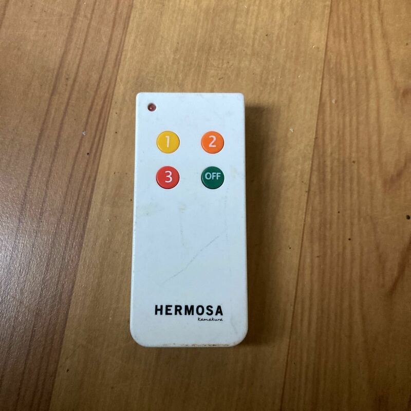 【家電】 HERMOSA シーリングライト リモコン 型番不明 赤外線発光確認済み シーリングライト用リモコン 