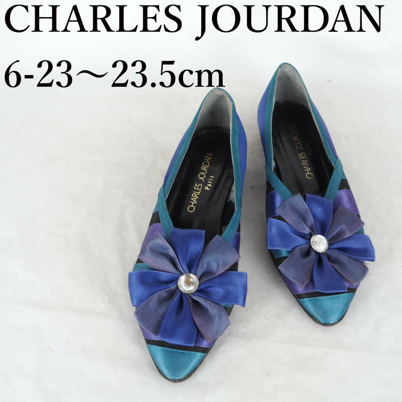 MK4330*CHARLES JOURDAN*シャルルジョルダン*レディースシューズ*6-23〜23.5cm*パープル・ブルー