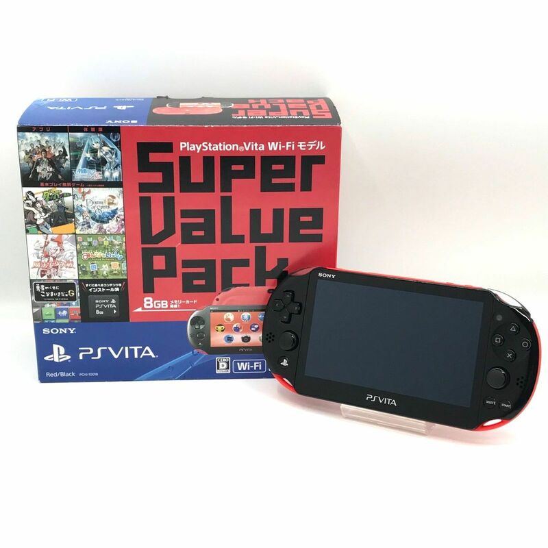 【極美品】　PSP VITA プレイステーションヴィータ　PCH-2000 レッド　ブラック　スーパーバリューパック