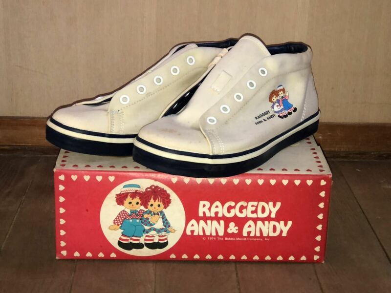 RAGGEDY ANN&ANDY ラガディ　白　セミカット　23.0 オリジナル　ファンシー　スニーカー　靴　昭和レトロ　新品　未使用