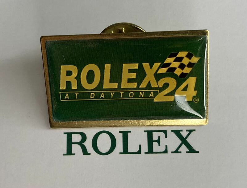 1980年代 ロレックス デイトナ24 ピンバッチ ROLEX AT daytona 24 Pin badge 非売品 6263 6265 16520 ディスプレイ インテリア 付属品に