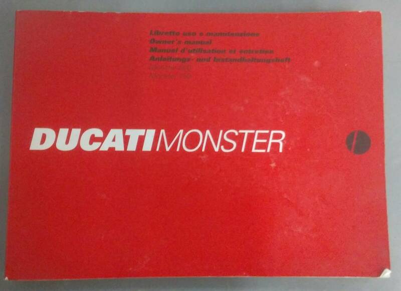 Ducati　ドゥカティ　モンスター　６００　７５０　オーナーズマニュアル英字