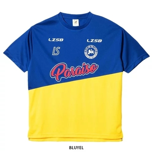 ルースイソンブラLUZeSOMBRA プラシャツFUTEBOL PARAISO CLUBE PRA-SHIRT（F2011012）青*黄ツートンカラー、サイズXL、新品未使用袋のまま