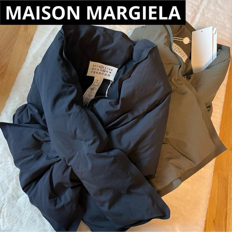 MAISON MARGIELA◆メゾンマルジェラ 4 14 マフラー マフラー パテッド スカーフ リサイクルナイロン 4ステッチ 男女兼用 完売品