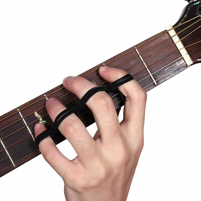 LOYELEY ギター ベース バンジョー ピアノ用 フィンガートレーナー レジスタンストレーニングバンド 強化 指間距離 調節可