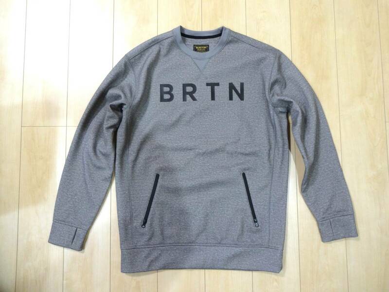 ☆ 超美品　BURTON　撥水　トレーナー　Mサイズ　グレー ☆ バートン