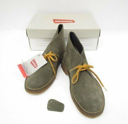 [即日発送] ★タグ付★ Clarks ORIGINALS クラークス オリジナルス デザートブーツ メンズ スウェード カーキグリーン Size7 331