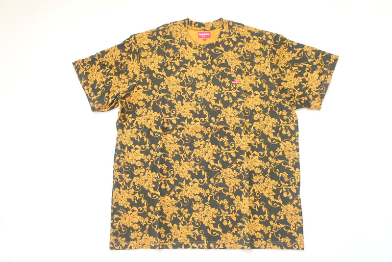（XL)Supreme Small Box Logo Tee Black FloralシュプリームスモールボックスロゴTシャツ