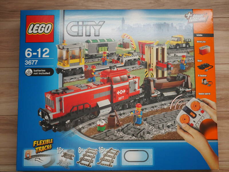 【未開封】LEGO 3677 CITY Red Cargo Train シティ レッド・カーゴトレイン