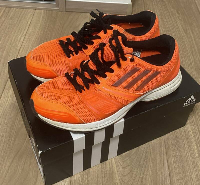 ★adidas アディダス adizero CS、アディゼロ CS M25607 26.0cm オレンジ