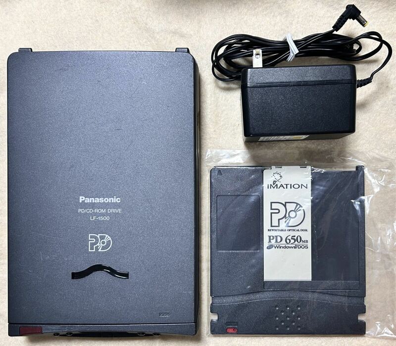 正常動作品 パナソニック PD / CD-ROMドライブ LF-1500J おまけPDディスク付き