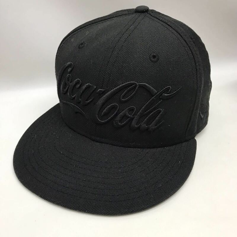 NEW ERA ニューエラ × COCA COLA コカ・コーラ 59 FIFTY【7-3/8 - 58.7cm】 キャップ 帽子　黒　ブラック　黒字