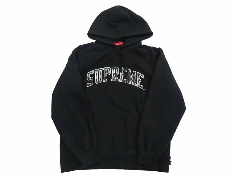 L ブラック Supreme Stars Arc Hooded Sweat Shirt スタースタッズ パーカー 22SS フーディー