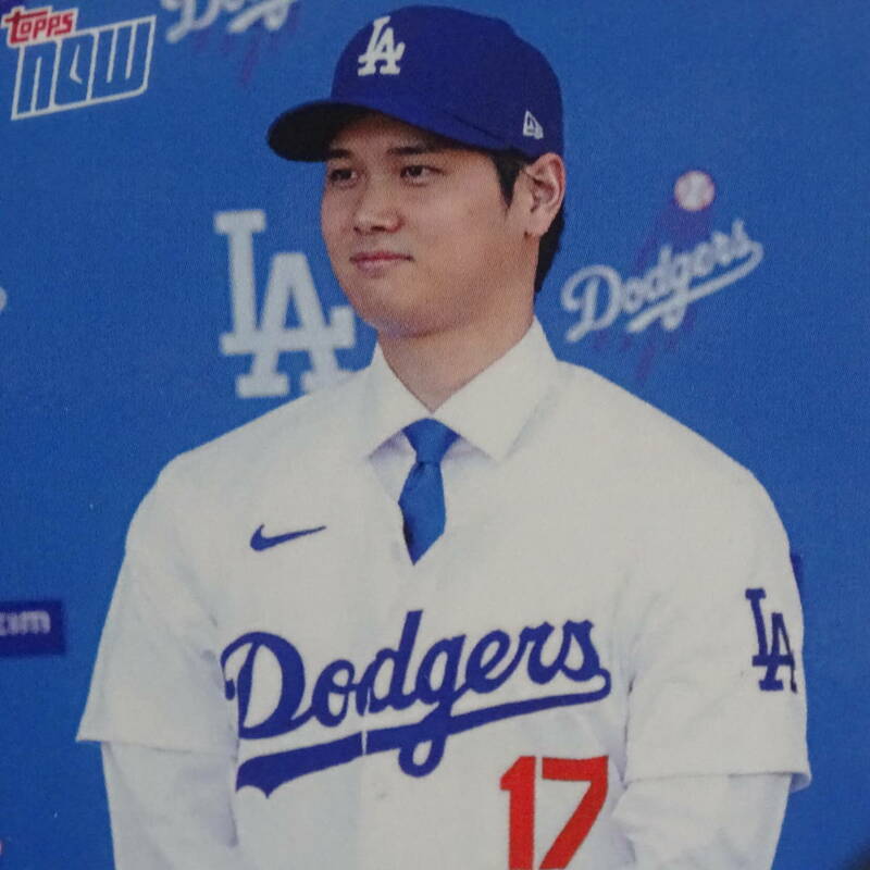 新品・未使用　大谷翔平　2023 Topps Now #OS-23 Shohei Ohtani Los Angeles Dodgers　カードホルダー入り　紫外線対応　マグネット付き