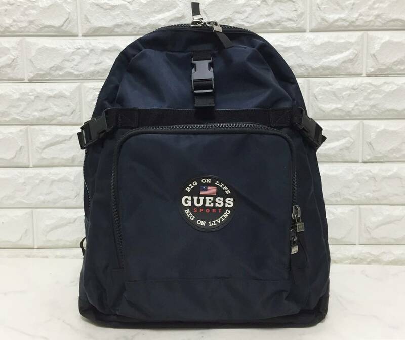 no19582 GUESS SPORT ゲス ナイロン リュックサック デイパック ☆