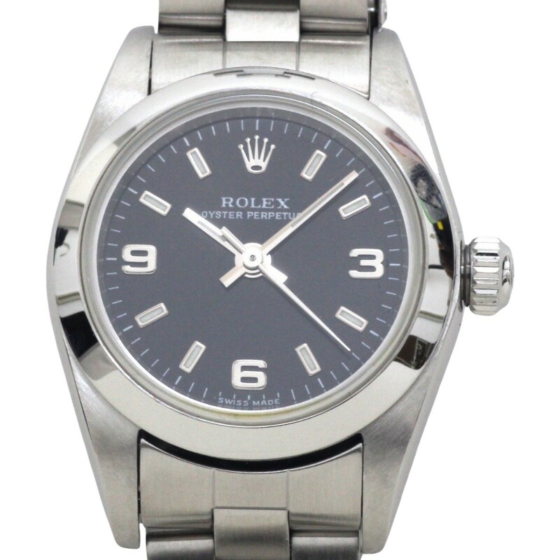 $$ ROLEX ロレックス パーペチュアル レディース 自動巻き 腕時計 76080 やや傷や汚れあり