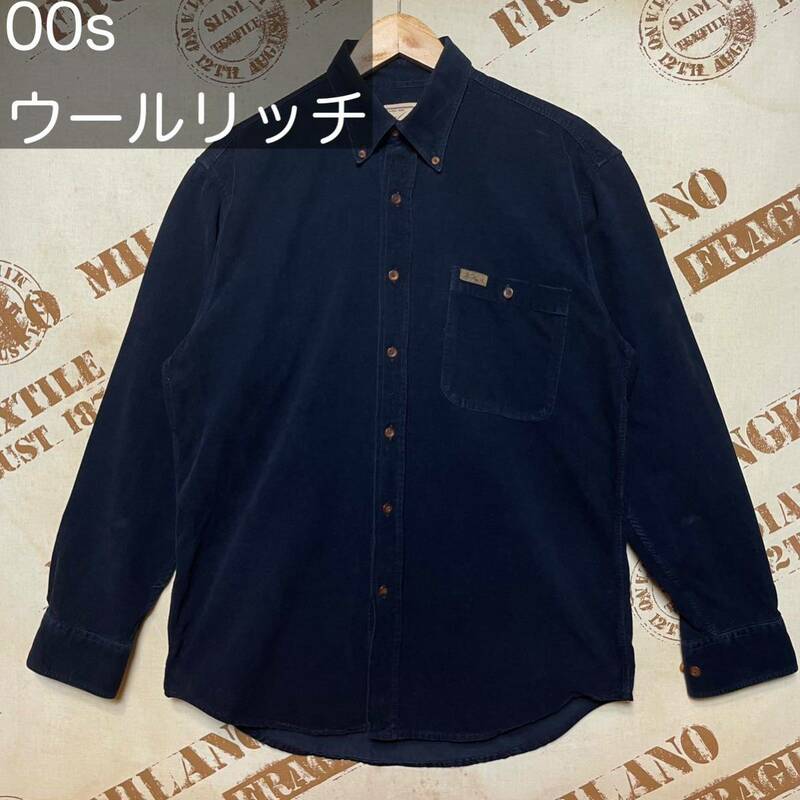 00s ウールリッチ Woolrich コーデュロイシャツ 細畝 長袖シャツ