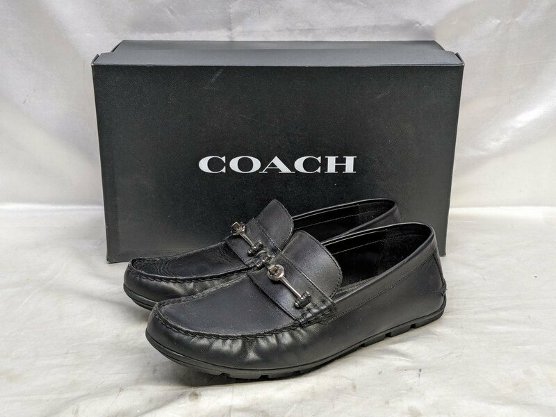 COACH コーチ MOTT DRIVER ドライビングシューズ ビットローファー FG2984 サイズ：26cm カラー：ブラック