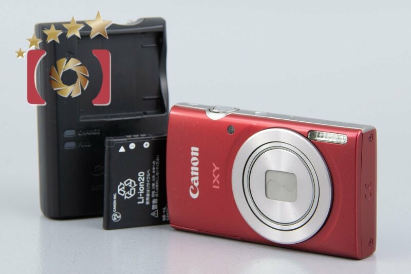 【中古】Canon キヤノン IXY 200 レッド コンパクトデジタルカメラ