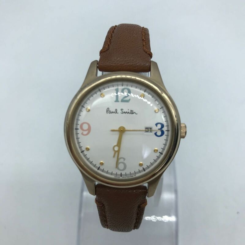 PaulSmith ポールスミス 腕時計 1012-T020836 レディース 革ベルト 白文字盤 動作品