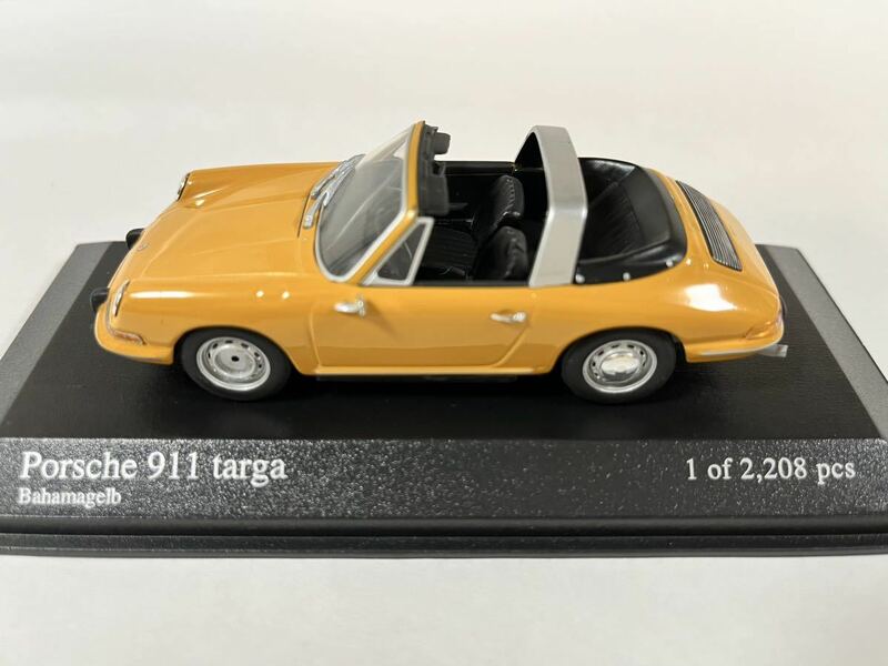 PORSCHE 911 Targa (Narrow) Yellow 1965Year 1/43 Scale PMA 製
