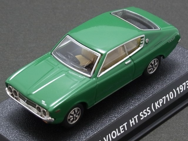 ★★日曜夜★ルース★NISSAN VIOLET HT SSS (KP710) 1973★絶版名車 COLLECTION VOL.6★KONAMI★1/64