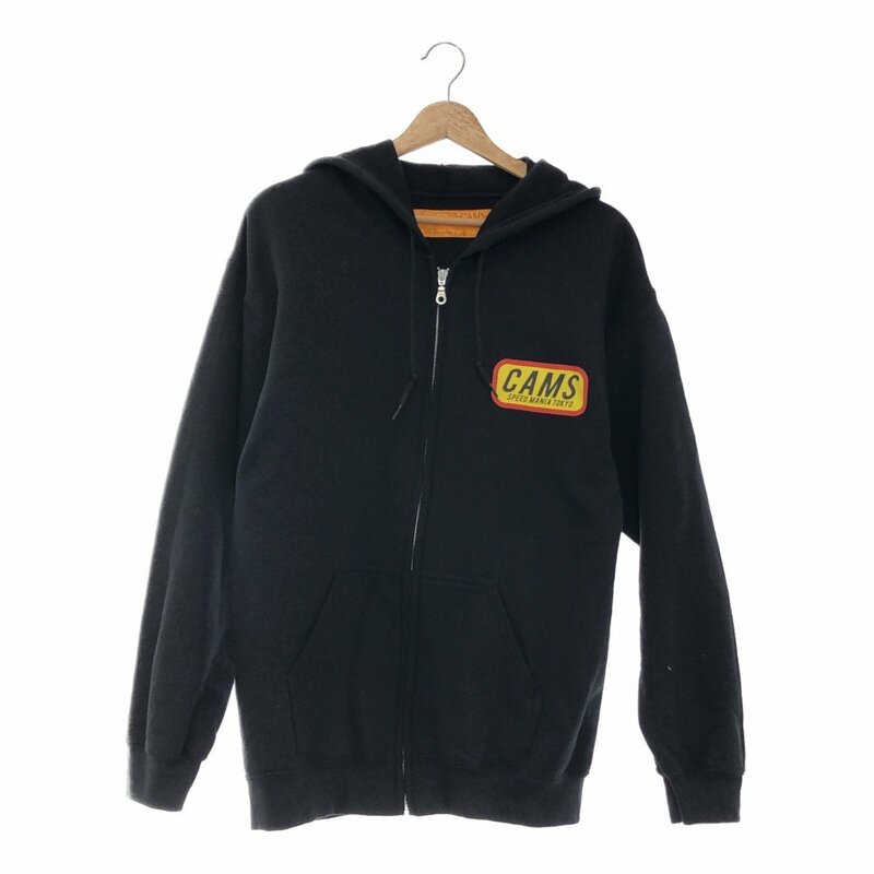 コラボ SAMS サムズ CHALLENGER チャレンジャー 21/AW CLG-SW 021-016 CAMS ZIP HOODIE ジップアップフーディー パーカー ブラック