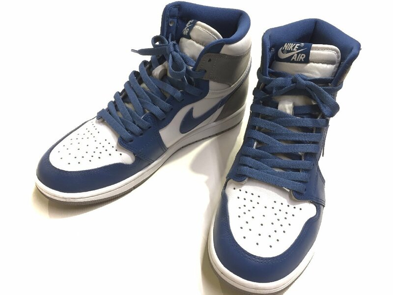 靴紐付 NIKE ナイキ 2022 DZ5485-410 AIR JORDAN 1 RETRO HIGH OG エア ジョーダン ワン レトロ ハイ オリジナル スニーカー 27.5cm BLUE