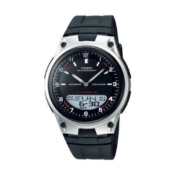 【新品 / 即決 / 送料230円 / ギフト包装 / 保証付】 CASIO AW-80-1AJH 5気圧防水 シンプル 見やすい デジアナ液晶腕時計 M40112-7