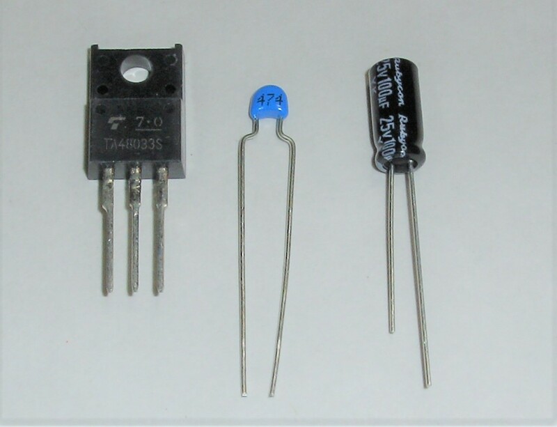 3端子レギュレータ 3.3V1A (低ドロップタイプ) TA48033S 3.3V 1A 78033 ３．３Ｖ レギュレーター ＩＣ ３端子 ＴＡ４８０３３Ｓ 電源IC