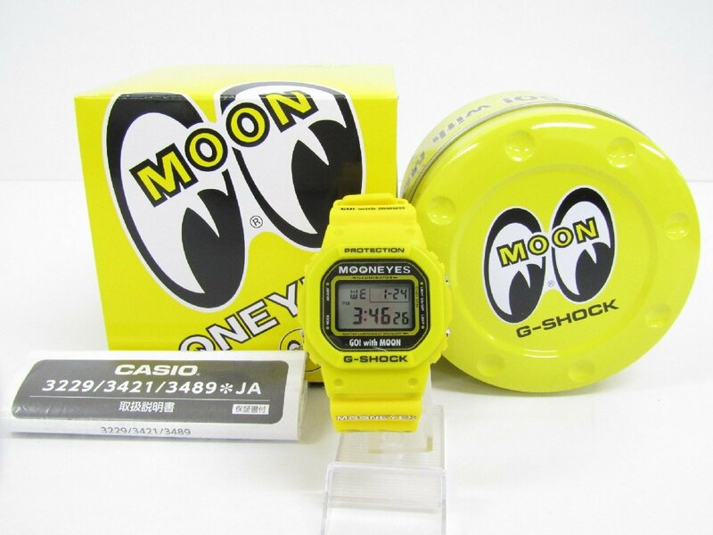CASIO カシオ G-SHOCK ジーショック × MOON EYES DW-5600VT デジタル 腕時計 ▼AC24594