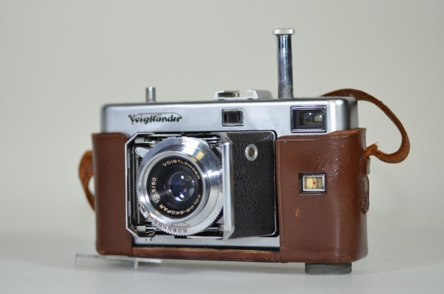 【外観美品】 フォクトレンダー Voigtlander Vitessa Color-Skopar 50mm F3.5 ケース付き 蛇腹カメラ　＃134
